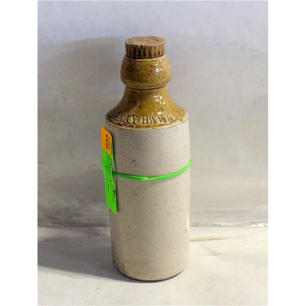 VINTAGE F. GRAY HAWICK STONEWARE BOTTLE
