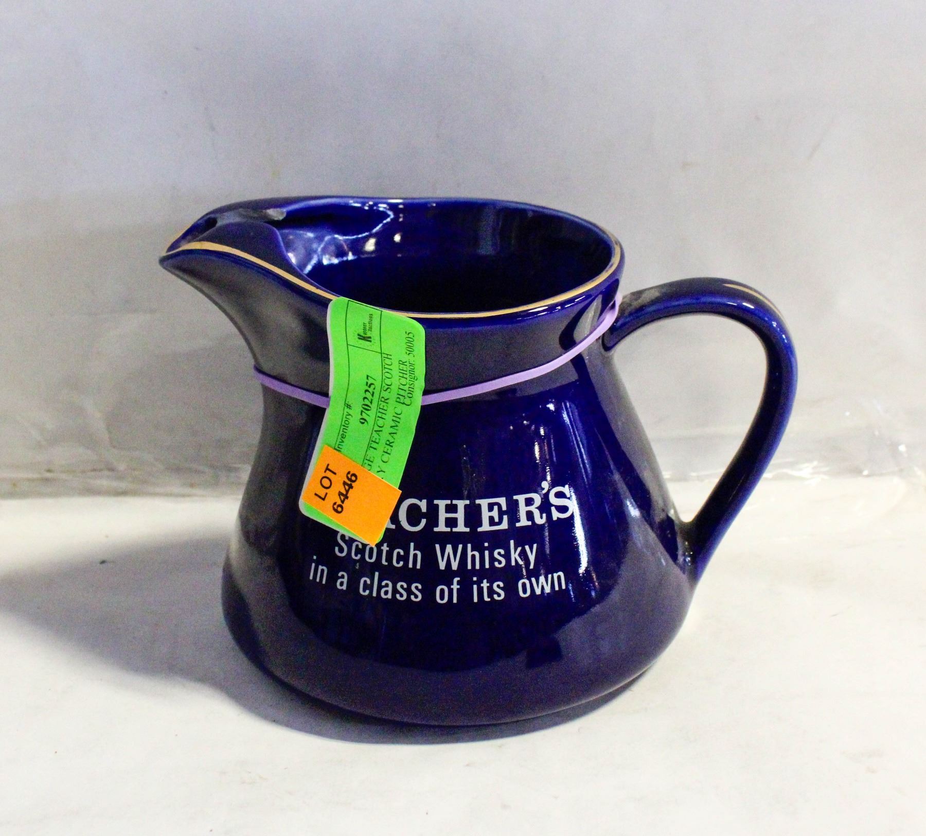 VINTAGE TEACHER SCOTCH WHISKY CERAMIC PITCHER