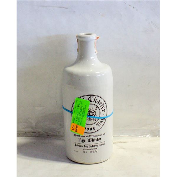 VINTAGE HUDSONS BAY ROYAL WHISKEY STONEWARE EMPTY