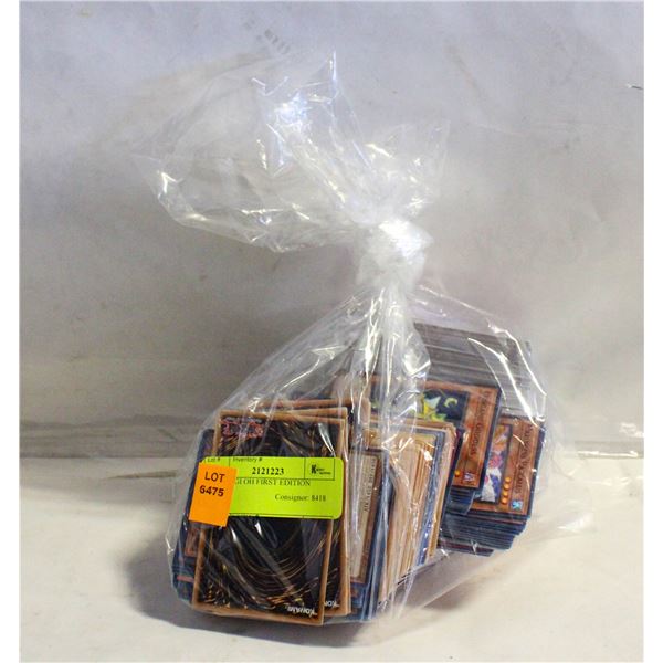 BAG YU GI OH FIRST EDITION CARDS