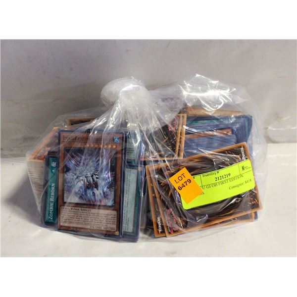 BAG YU GI OH FIRST EDITION CARDS