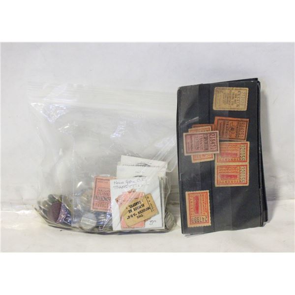 LOT OF VARIOUS TOKENS ETC.