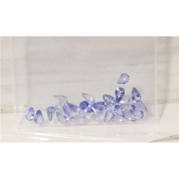 25+ LOT OF LOOSE TANZANITE GEMSTONES