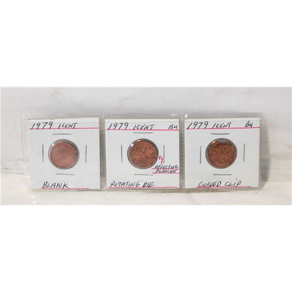 LOT OF VARIOUS CANADIAN ERROR COINS