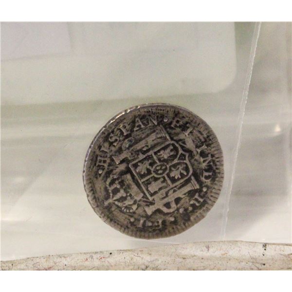 1813 SILVER SPANISH 1/2 REAL COIN