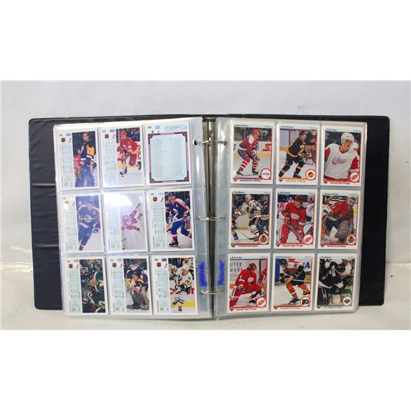 APPROX 355 CARDS OILERS, STAR ROOKIES IN BINDER