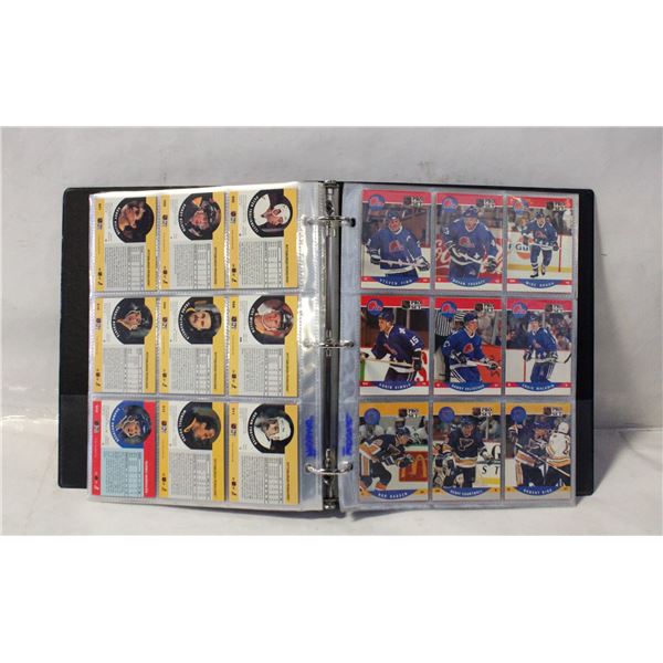 APPROX 320 CARDS OILERS, ROOKIES IN BINDER