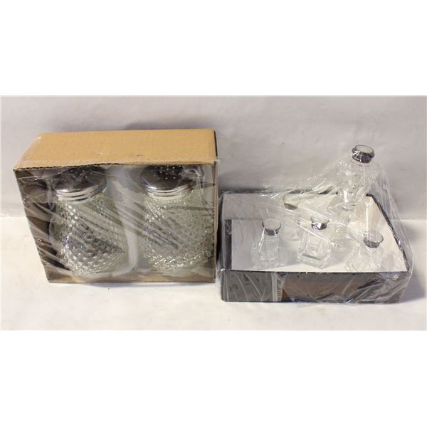 FLAT OF VINTAGE SHAKERS: PR DIAMOND-CUT