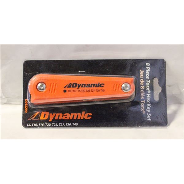 NEW DYNAMIC 8PC METRIC TORX HEX KEY SET