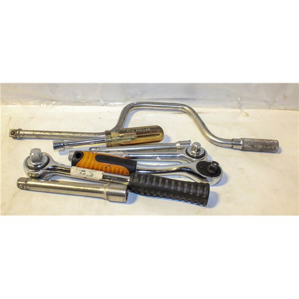 LOT OF RATCHETING WRENCHES & MORE