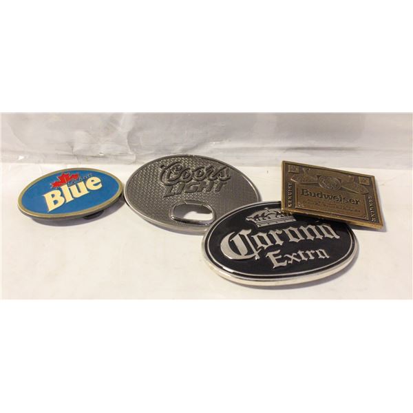 LOT OF 4 BELT BUCKLES