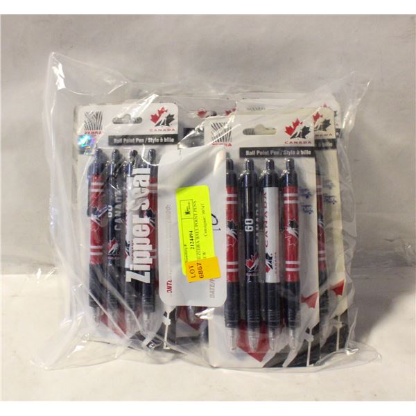 LOT OF 40 ZEBRA BALL POINT PENS TOTAL NEW
