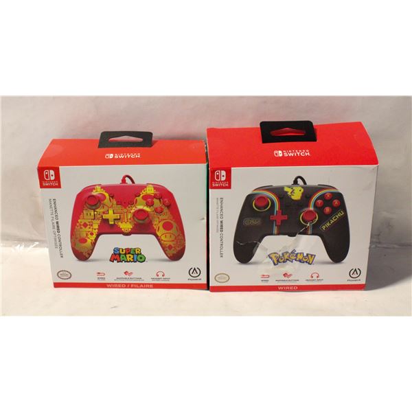 LOT OF TWO NINTNEDO SWITCH CONTROLLRES TESTED