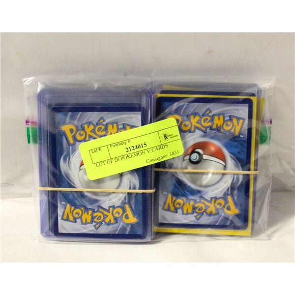 LOT OF 20 POKEMON V CARDS