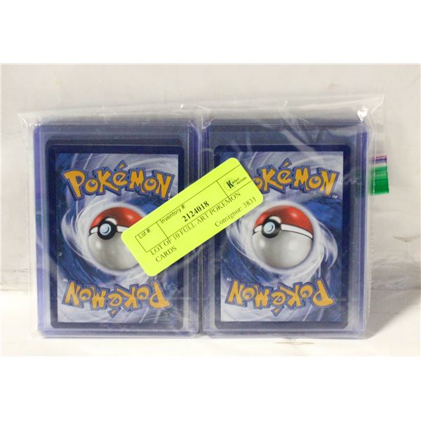 LOT OF 10 FULL ART POKEMON CARDS