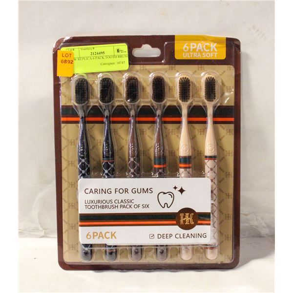 NEW REPLICA 6 PACK TOOTH BRUSH