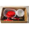Image 1 : COLLECTION OF RUBBERMAIDS WITH KITCHEN UTENSILS