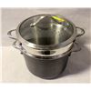 Image 1 : LARGE CALPHALON SAUCE POT WITTH DEEP STAINLESS
