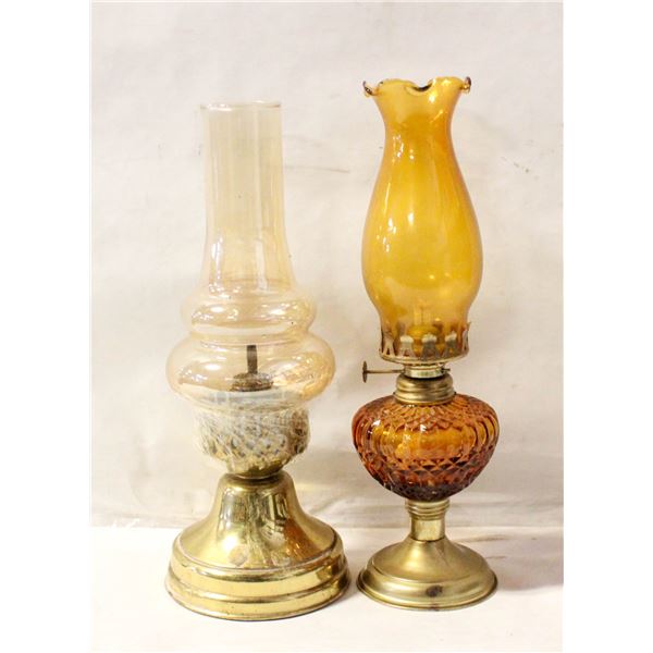 2 OTHER CAROSENE LAMPS