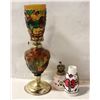 Image 1 : 2 COLORED CAROSENE LAMPS