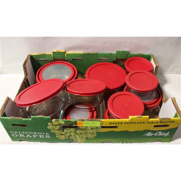 FLAT OF FOOD CONTAINERS