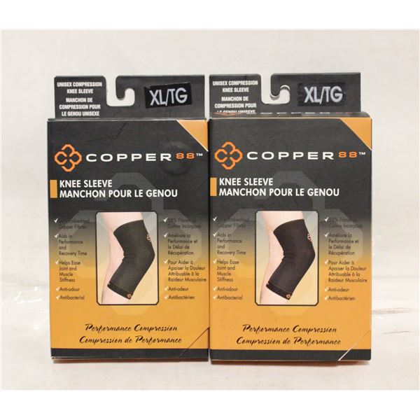 2 KNEE SLEEVE COPPER