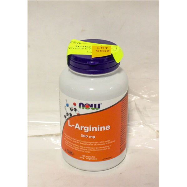NEW SEALED NOW L- ARGININE 500G
