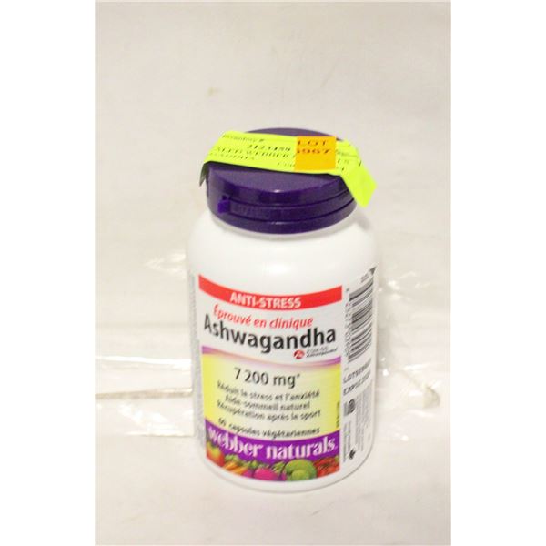 NEW SEALED WEBBER NATURALS ASHWAGANDHA
