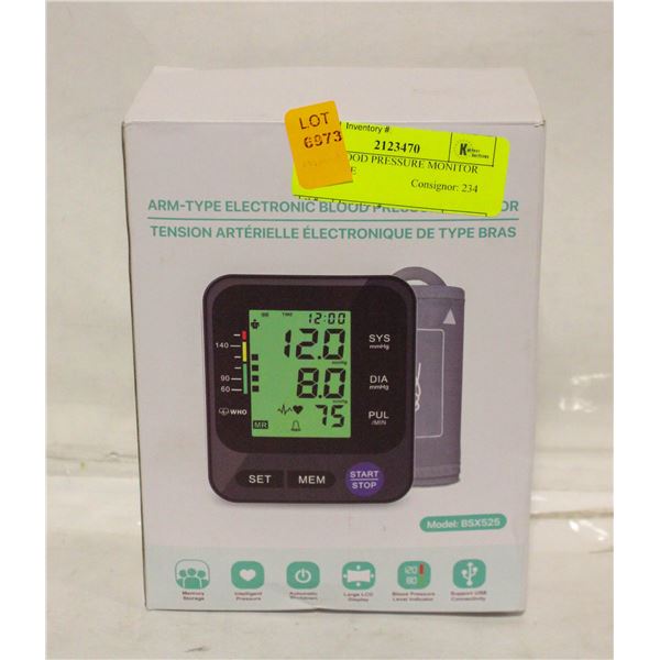 NEW BLOOD PRESSURE MONITOR ARM TYPE