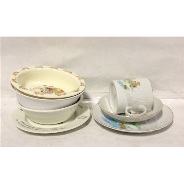 ESTATE CHILDRENS KEEPSAKE PLATE SETS INCLUDES