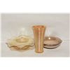 Image 1 : 3PC LOT IRIDESCENT GLASSWARE