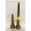 Image 1 : 2 BRASS FIRE HOSE NOZELS