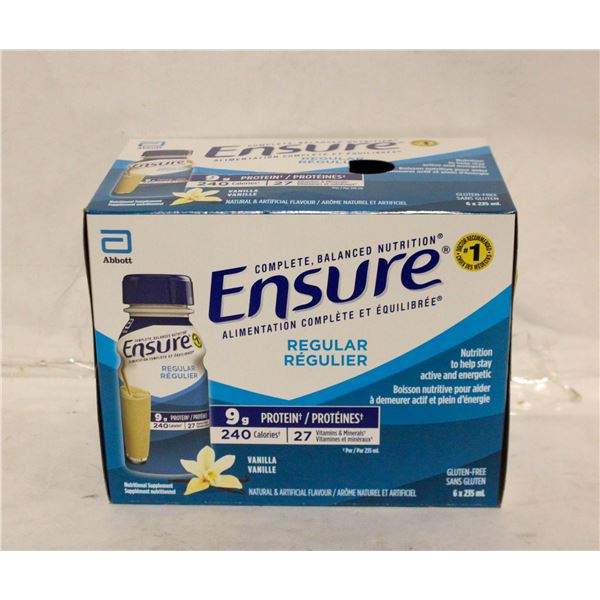 ENSURE VANILLA 6PK FEBRUARY 2026.