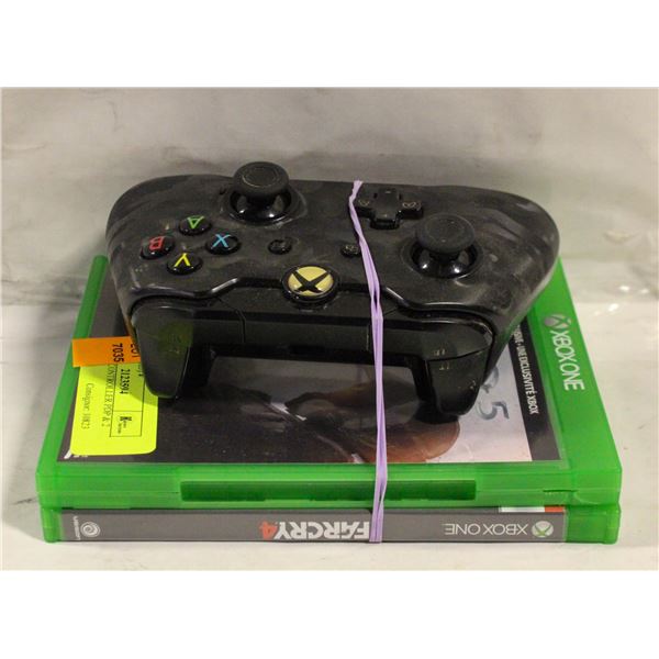 XBOX ONE CONTROLLER PDP & 2 GAMES