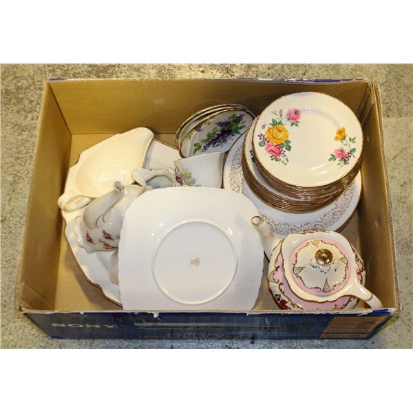 LOT OF SIMILAR FLORAL FINE CHINA