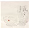 Image 1 : HEAVY PINWHEEL CRYSTAL VASE SOLD WITH LEAD CRYSTAL