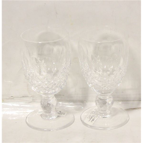 PAIR OF WATERFORD CRYSTAL COLLEEN PATTERN GLASSES