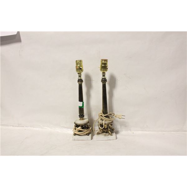 VINTAGE LION MOTIF TABLE LAMPS
