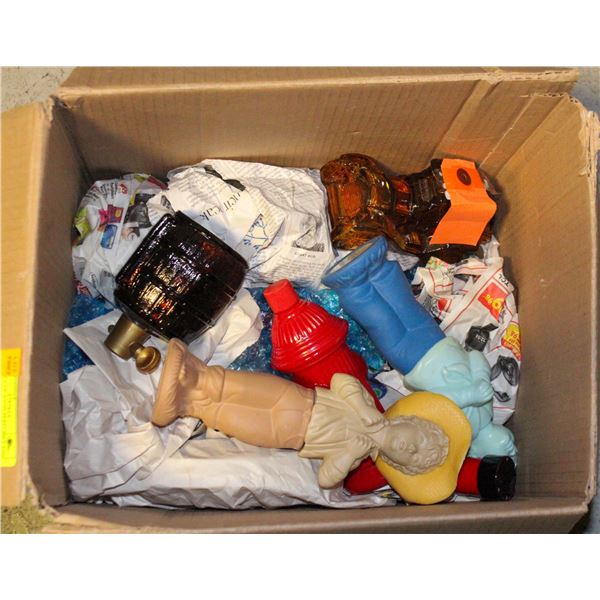 BOX FULL OF AVON PERFUMES AND AFTERSHAVES