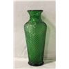Image 1 : VINTAGE ITALY EMPOLI GREEN DIAMOND CUT GLASS