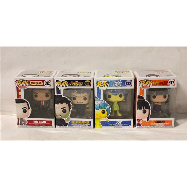 LOT OF 4 FUNKO POPS - DISNEY, AVENGERS,