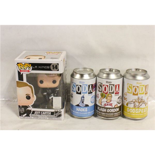LOT OF 4 FUNKO SODAS & POPS - NHL, THE