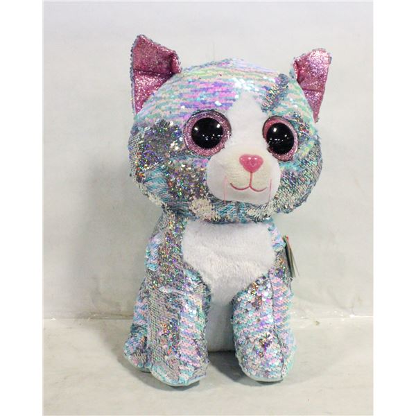 GIANT TY BEANIE BOO CAT - SEQUINED FLIPPABLE