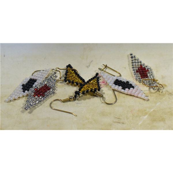ASSORTED BEADED EARRINGS