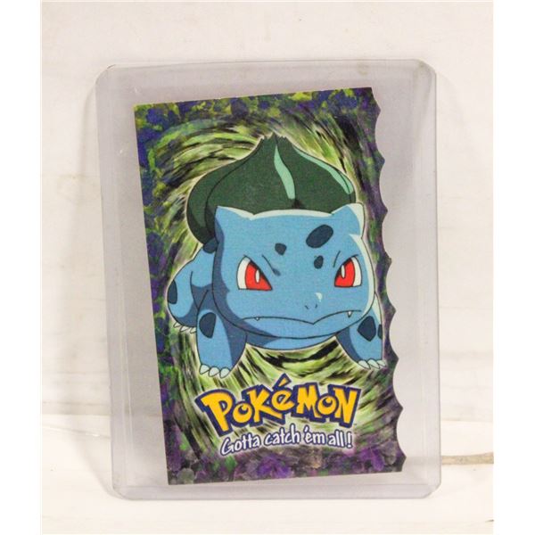 BULBASAUR DIE CUT EMBOSSED TOPPS 1999 MOVIE CARD #