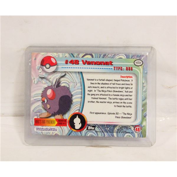 TOPPS #48 VENONAT 1999 POKEMON THE MOVIE CARD