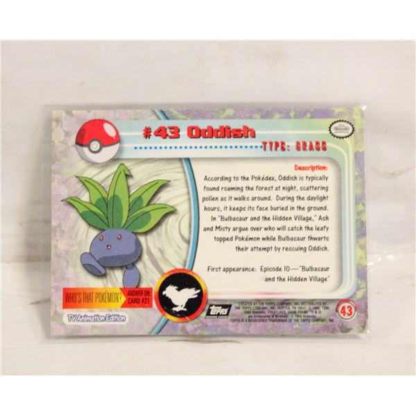 TOPPS #43 ODDISH 1999 POKEMON MOVIE CARD