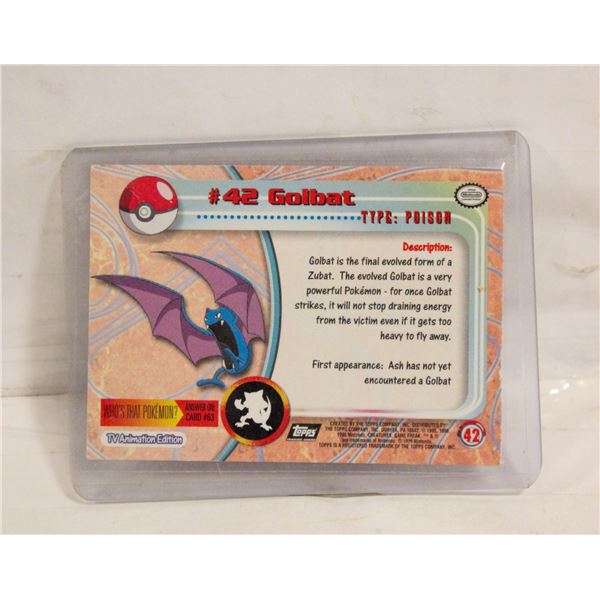 TOPPS FOIL #42 GOLBAT 1999 POKEMON MOVIE CARD