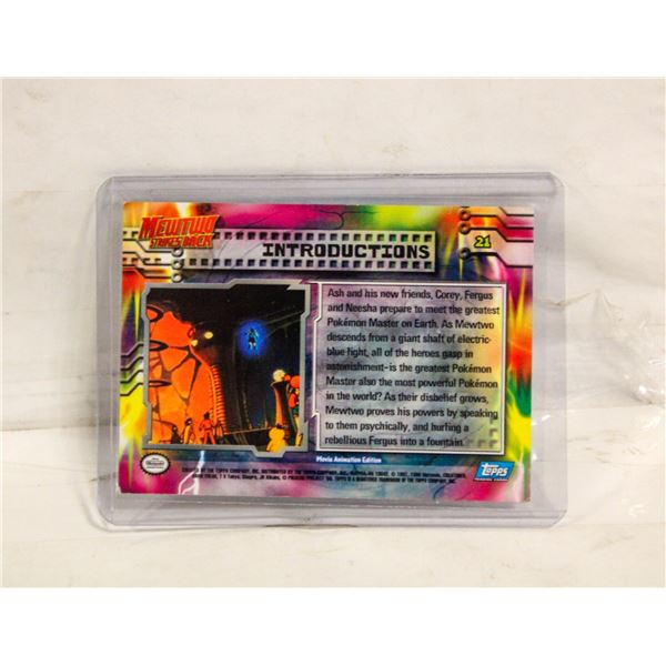 TOPPS #21 INTRODUCTIONS MEWTWO STRIKES BACK CARD