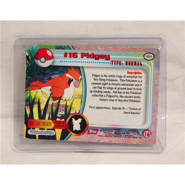 TOPPS #15 PIDGEY 1999 POKEMON MOVIE CARD